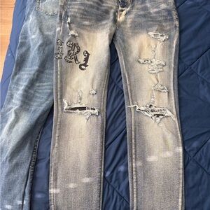 Distressed Amiri Denim Jeans